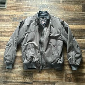 Dri Duck Olive Green Voyager Bomber Jacket. Large.